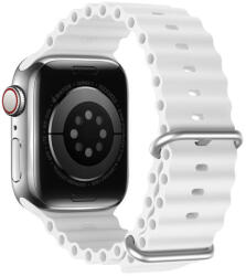 DuxDucis Accesoriu smartwatch DuxDucis Ocean Wave compatibila cu Apple Watch 4/5/6/7/8/SE 38/40/41mm White (6934913033852)