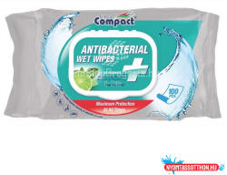  Nedves törlőkendő antibakteriális 100 lap/csom Ultra Compact (46214)