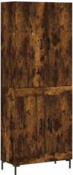 vidaXL Füstös tölgy színű szerelt fa magasszekrény 69, 5 x 34 x 180 cm (3195792) - pepita