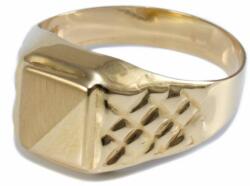 Ékszershop Matt szögletes arany pecsétgyűrű (1249931)