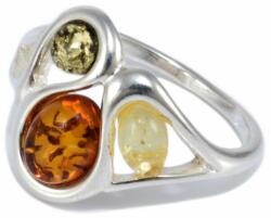 Ékszershop Borostyán köves ezüst gyűrű (2157035)