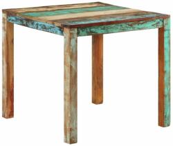 vidaXL tömör újrahasznosított fa étkezőasztal 82 x 80 x 76 cm (337267) - pepita