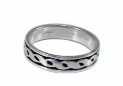 Ékszershop Antikolt mintás férfi ezüst karikagyűrű (2145734)