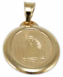 Ékszershop Szűz mattított ovális arany medál (1241435)