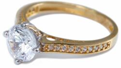 Ékszershop Bicolor köves arany eljegyzési gyűrű (1221773)