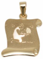 Ékszershop Vízöntő pergamen arany medál (1251067)
