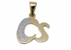 Ékszershop Bicolor arany "Cs" betű medál (1188563)