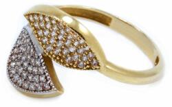 Ékszershop Bicolor arany cirkónia köves női gyűrű (1153116)