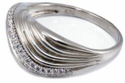 Ékszershop Köves hullámos ezüst gyűrű (2134948)