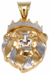 Ékszershop Bicolor oroszlánfej arany medál (1256998)