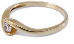 Ékszershop Köves szoliter arany eljegyzési gyűrű (SZ36) - ekszershop - 56 430 Ft