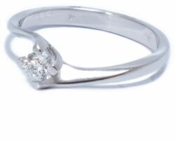 Ékszershop Fehérarany gyémántköves szoliter gyűrű (1208583)