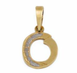 Ékszershop Bicolor arany O betű medál (1162431)