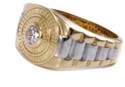 Ékszershop Bicolor köves férfi arany pecsétgyűrű (1259520)