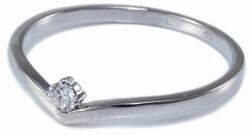 Ékszershop Gyémánt köves fehérarany eljegyzési gyűrű (1236623)