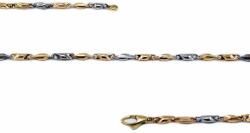 Ékszershop Bicolor barakka jellegű arany nyaklánc (LP-55) - ekszershop - 313 500 Ft