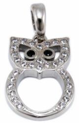 Ékszershop Köves fehérarany bagoly medál (1207528)