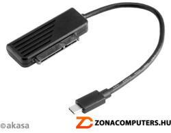 Akasa AK-AU3-06BK USB3.1(Type-C) gen1 to S-ATA SSD HDD átalakító adapter