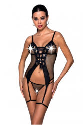 Passion corset Beth L/XL Black