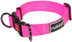 Rukka Pets Rukka Pets Rukka® Bliss Neon Zgardă roz pentru câini - Mărimea L: 45 70 cm circumferința gâtului, l 30 mm