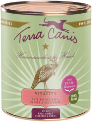 Terra Canis Terra Canis Pachet economic Vitality Menu 12 x 800 g - Curcan cu castane, papaya și lupin