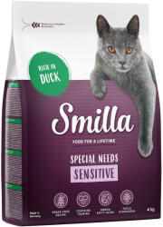 Smilla Smilla 10% reducere! 4 kg hrană uscată pisici - Adult Sensitive Fără cereale Rață