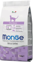 Monge Superpremium Cat Monge Superpremium Cat Natural Sterilised Pui - 3 x 1, 5 kg