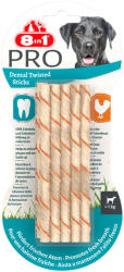 8in1 8in1 8 în 1 Pro Dental Twisted Sticks Pui pentru câini de talie mică - 2 x 10 bucăți