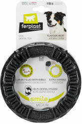 Ferplast ferplast Smile Inel de mestecat negru - Dimensiunea M: Ø 16 x H 3, 2 cm