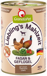 GranataPet Granatapet Pachet economic Liebling's Mahlzeit 12 x 400 g - Fazan & pasăre