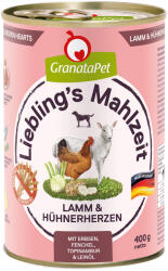 GranataPet Granatapet Liebling's Mahlzeit 6 x 400 g - Miel & inimi de curcan