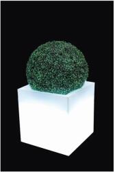 Monumo Modern virágcserép világítással, UV védelemmel, 50x50 cm, fehér