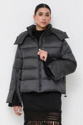 Twinset rövid kabát női, fekete, téli, oversize - fekete 40
