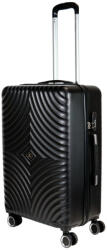 Benzi Mallorca fekete 4 kerekű közepes bőrönd (BZ5687-M-fekete)
