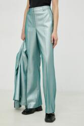 Bruuns Bazaar nadrág Feverfew Eleza női, magas derekú egyenes - kék 38