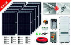 ITechSol Pachet complet on-grid ITechSol® 6.64 kW instalat, invertor trifazat SolarEdge StorEdge Hybrid 5 kW (PFV6.5KWSolarEdge)