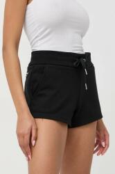 Armani Exchange rövidnadrág női, fekete, sima, magas derekú - fekete XS