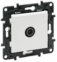 Legrand NiloéStep antenna aljzat TV csillagpontos 1x végzáró süllyesztett 1dB/860MHz fehér LEGRAND - 863174 (863174)