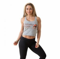 Gorilla Wear - Oakland Crop Tank - Gray/neon Orange - Női Trikó - Szürke/ Neon Narancs Terepmin