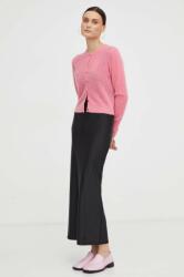 American Vintage gyapjú pulóver Gilet rózsaszín, női, könnyű - rózsaszín L