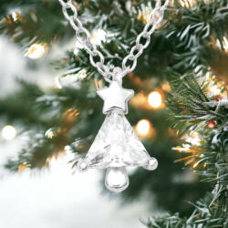  Karácsonyfa Ezüst Nyaklánc Cirkónia Kővel