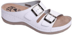 LEDI Anatomic Női bőr papucs 404/18, fehér, csatos, munkavédelmi is (ORH664785)