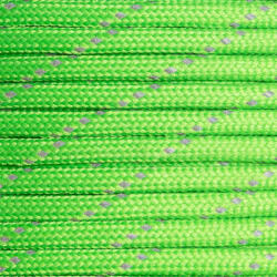 Paracord 550 zsinór fényvisszaverő zöld (PRC-REF-009)