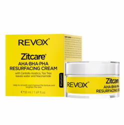 Revox - Crema regeneratoare pentru fata cu AHA BHA PHA Revox Zitcare, 50 ml