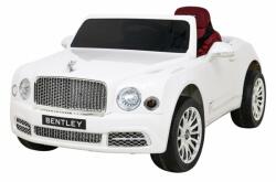  Masinuta electrica Bentley Mulsanne, 2 motoare, roti spuma EVA, alb