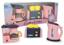  Set aparate casnice, filtru cafea, fierbator, prajitor paine de jucarie, multicolor, 3 ani+ Bucatarie copii