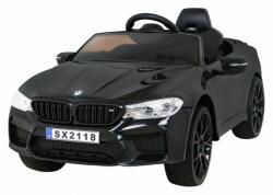  Masinuta electrica BMW M5, sport, DRIFT, 18W, roti plastic, faruri LED, claxon, melodii, centura de siguranta, 84x54x36cm