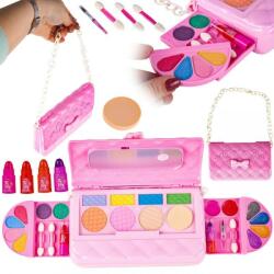 MalPlay Set manichiura pentru copii tip poseta, oglinda, penseta, lac, pila, sclipici, plastic, roz - glowmania - 62,24 RON