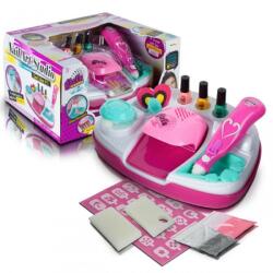 MalPlay Set salon de manichiura pentru copii, accesorii incluse, lampa unghii, oja, pila, plastic, multicolor