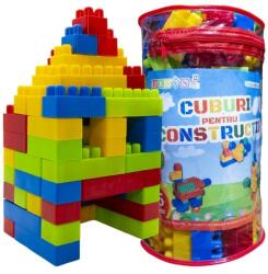Procart Set 65 cuburi construit, piese plastic, multicolor, varsta 2 ani+